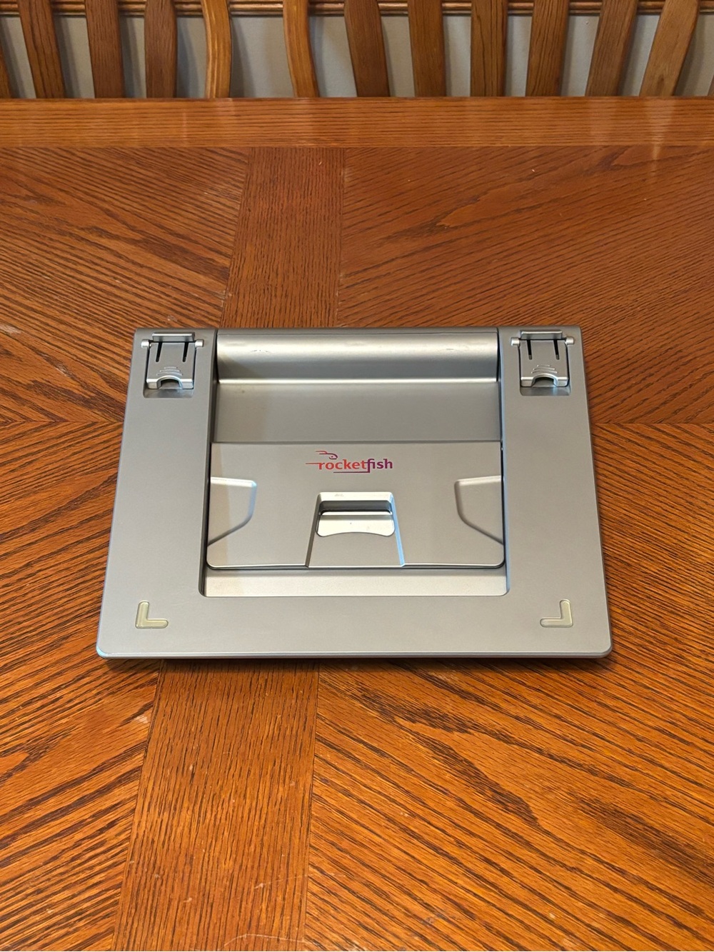 Silver Adjustable Laptop Stand - Portable Aluminum Mount